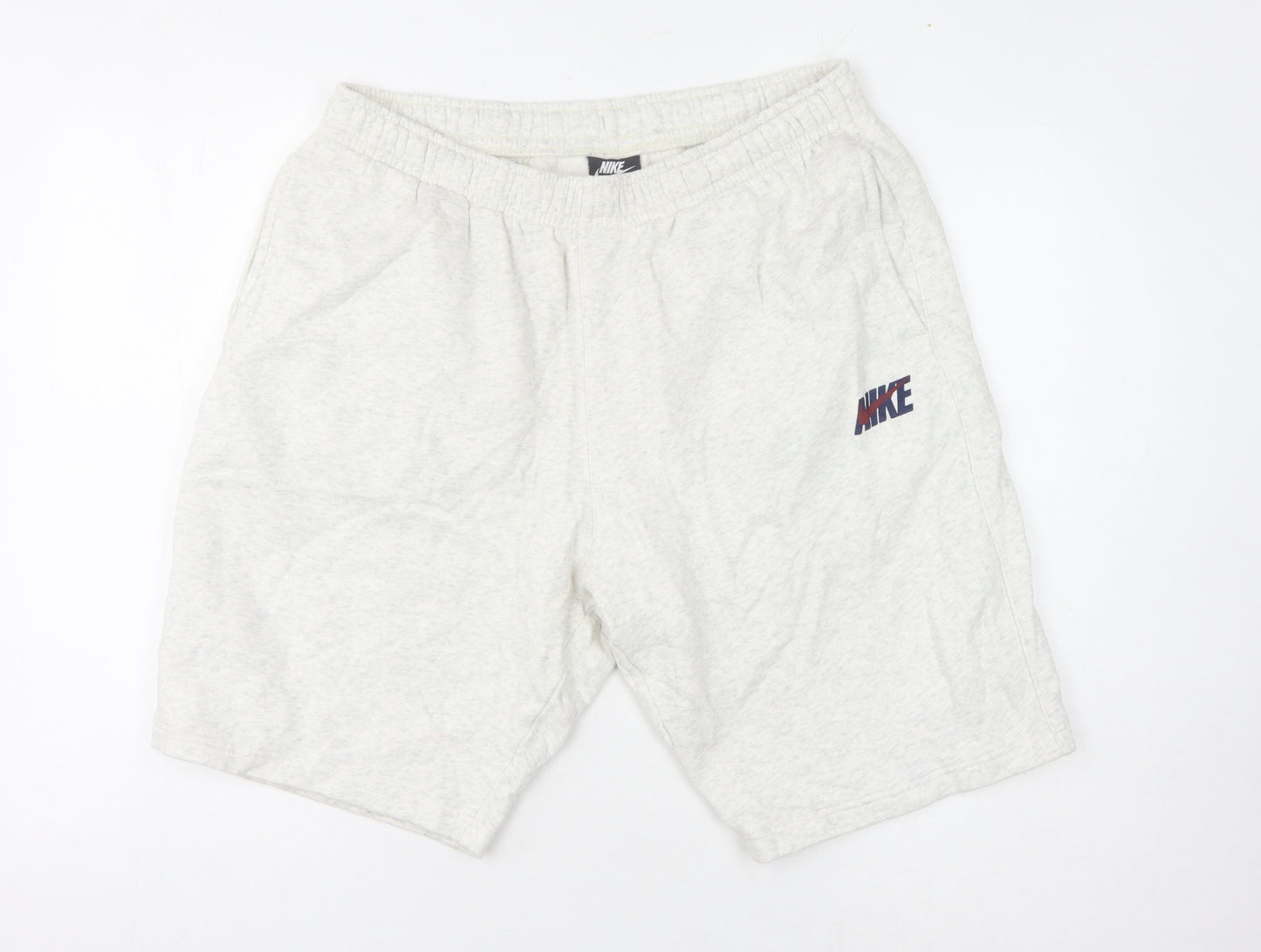 Nike Men's Ivory XL Sweat Shorts - Casual, Relaxed Fit