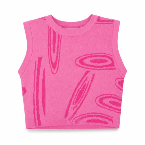 PrettyLittleThing Women’s Pink Cropped Vest Size 10