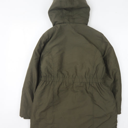 John Lewis Girls Green Parka Coat 11 Years