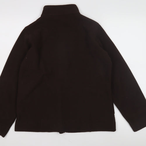 EWM Women’s Brown Fleece Jacket M Winter Zip