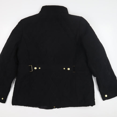 EWM Women's Black Quilted Jacket Size 18