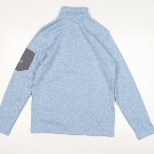 Cotton Traders Blue 1/4 Zip Sweatshirt S