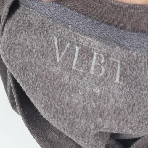 VLBT Men's Brown Graphic Pullover Sweatshirt