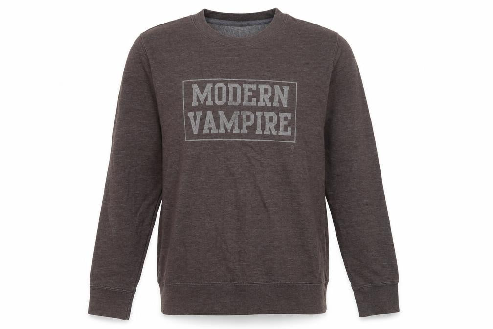 Front view of VLBT Men's Brown Pullover Sweatshirt - Graphic Print