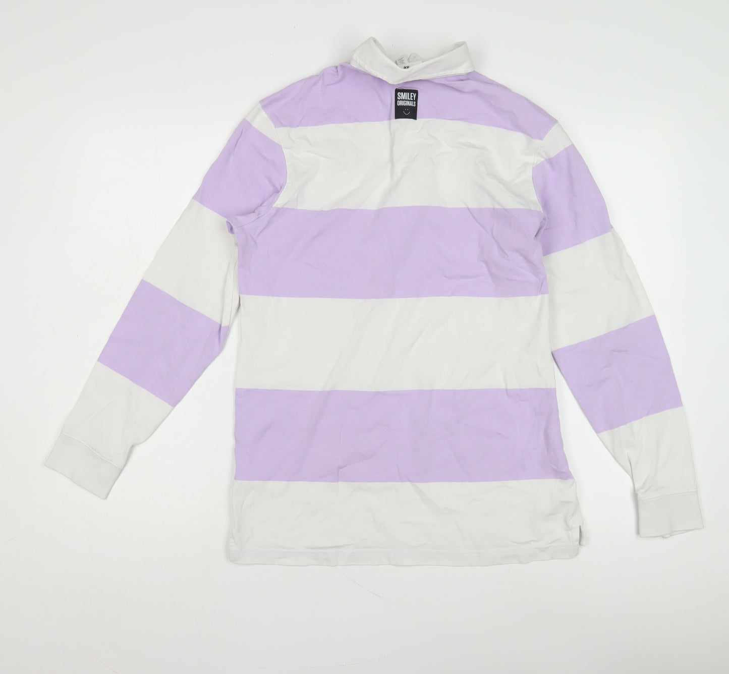 H&M Unisex Adults Multicoloured Stripe Polo S