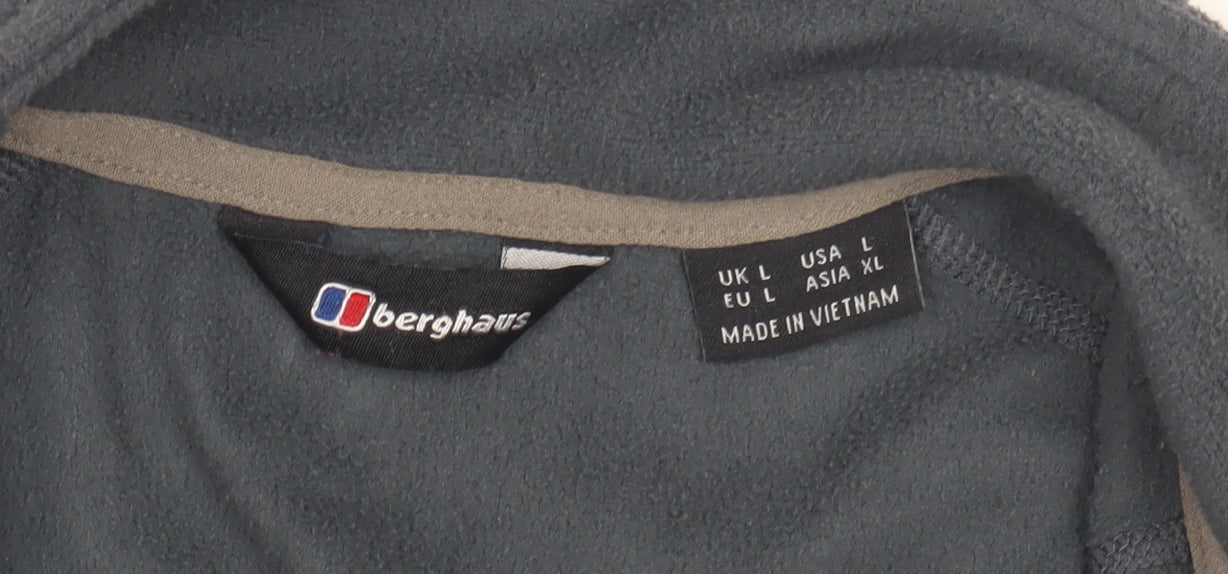 Berghaus Mens Fleece Jacket Grey Size Large
