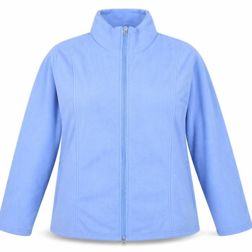 Anne de Lancay Women's Blue Fleece Jacket L Casual