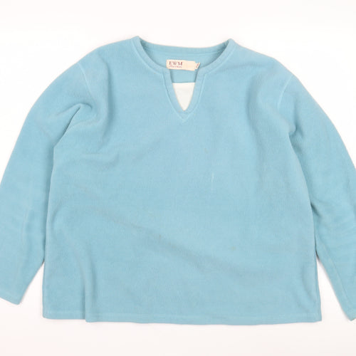 EWM Women's Blue XL Pullover Fleece Sweatshirt