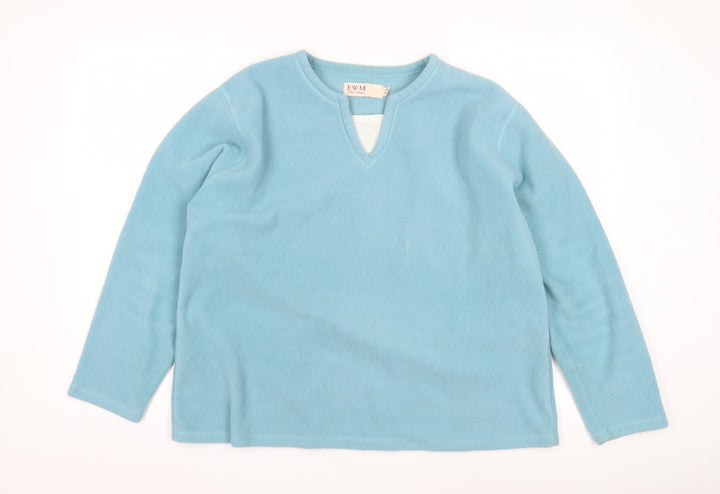 EWM Women's Blue XL Pullover Fleece Sweatshirt