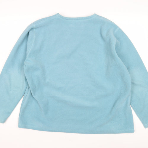 EWM Women's Blue XL Pullover Fleece Sweatshirt