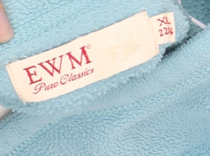 EWM Women's Blue XL Pullover Fleece Sweatshirt