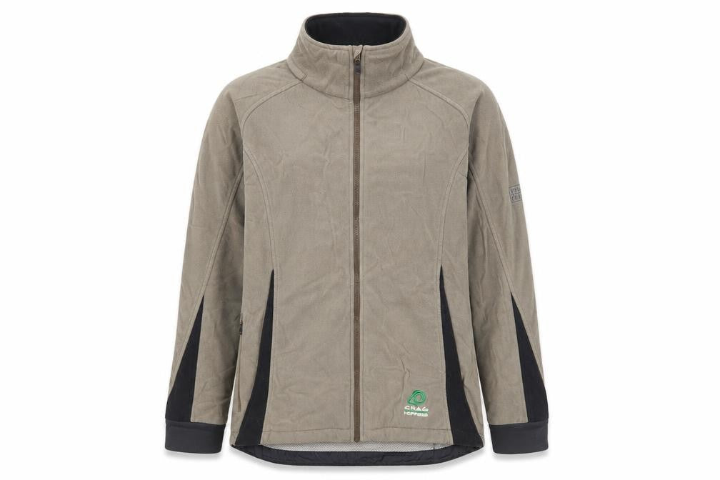 Front view of Craghoppers Women's Beige Fleece Jacket, size 14