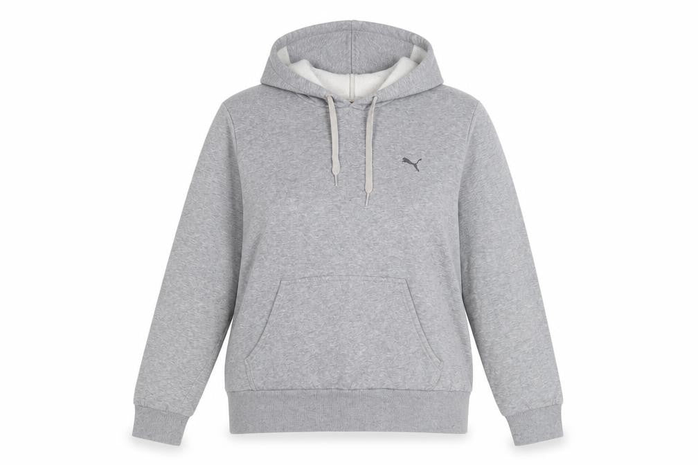 Front view of Puma Women's Grey Pullover Hoodie, size 14