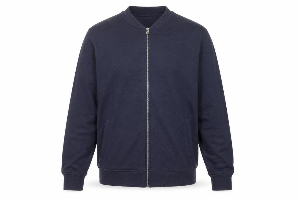Front view of Red Herring Men's Blue Cotton Basic Jacket, Large