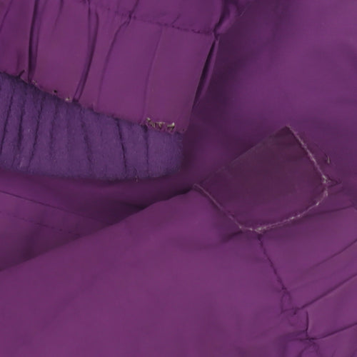 Trespass Girls Purple Rain Coat Jacket Size 5-6 Years