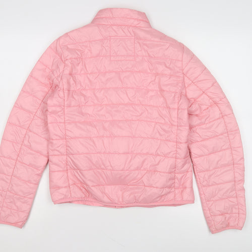 Mustang Girls Pink Puffer Jacket - Size M