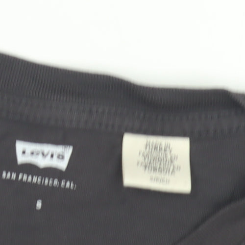 Levi's Men's Black Rock Music Graphic T-Shirt - Size S