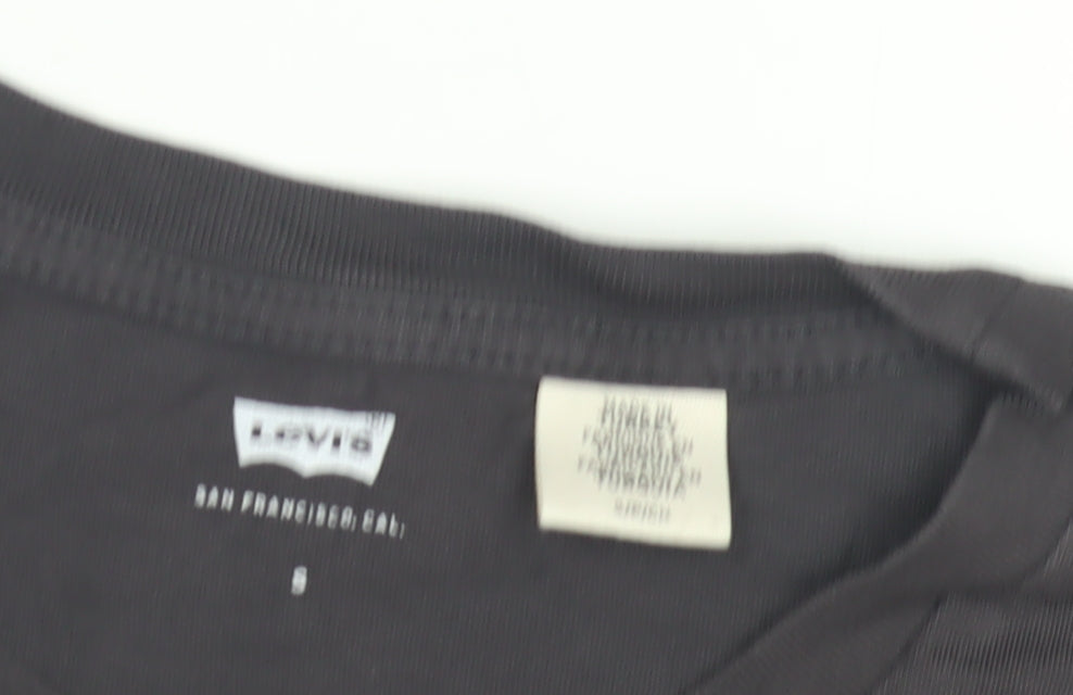 Levi's Men's Black Rock Music Graphic T-Shirt - Size S