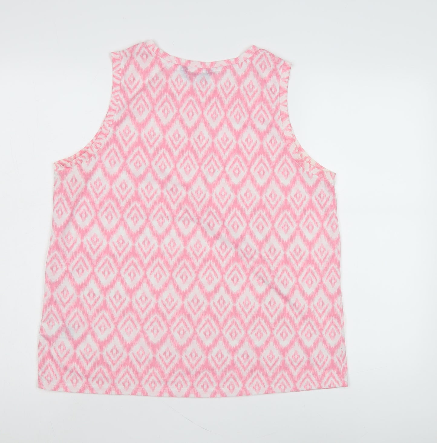 Marks and Spencer Womens Pink Geometric Tank Size 14