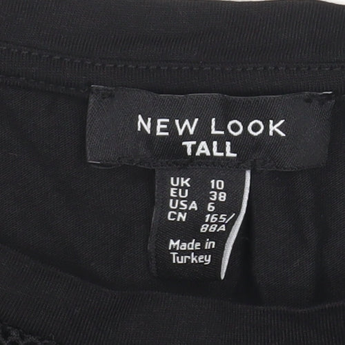 New Look Women's Black Tall T-Shirt, UK 10