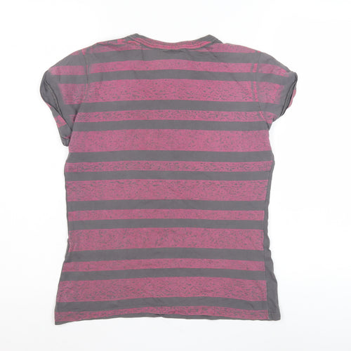 Zara Women's Grey T-Shirt Size 12 Music Theme