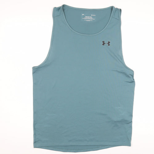 Under Armour Men's Blue Tank Top, Size M, Gym & Training