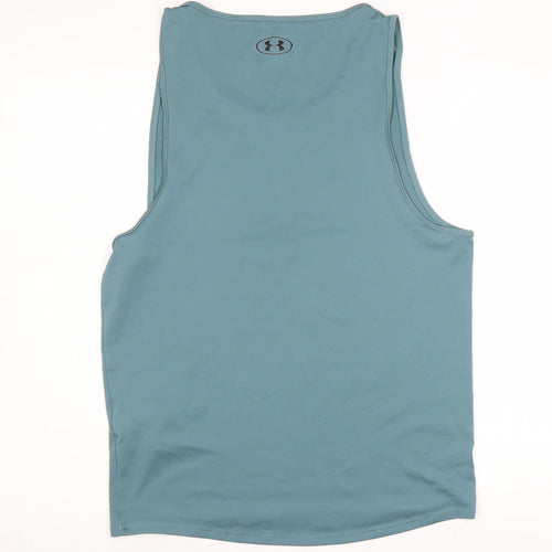 Under Armour Men's Blue Tank Top, Size M, Gym & Training
