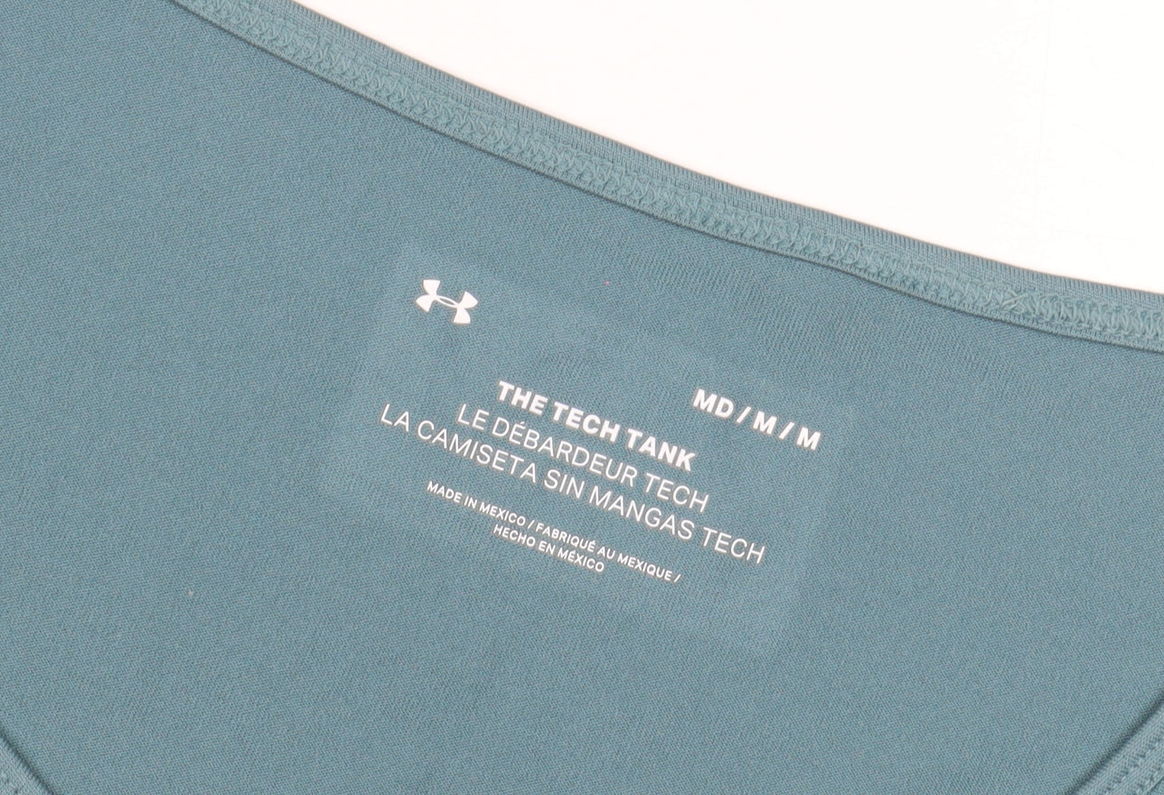 Under Armour Men's Blue Tank Top, Size M, Gym & Training