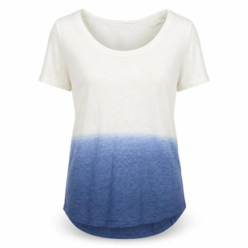 Pure Unisex Adults White Blue Colourblock T-Shirt M