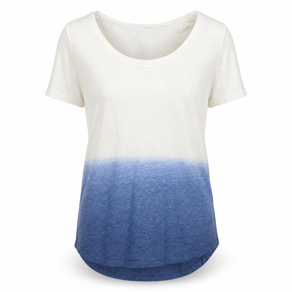 Pure Unisex Adults White Blue Colourblock T-Shirt M