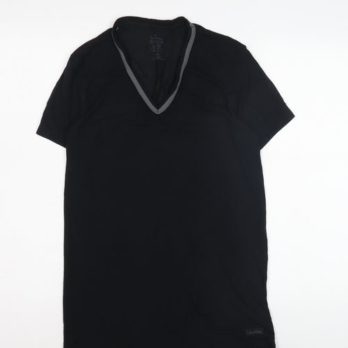Calvin Klein Women's Black Slim Fit T-Shirt, Small