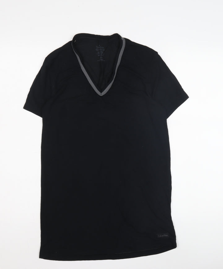 Calvin Klein Women's Black Slim Fit T-Shirt, Small