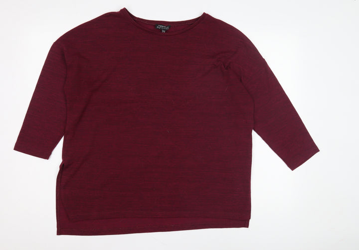 Warehouse Women's Red Jersey Top Size 14