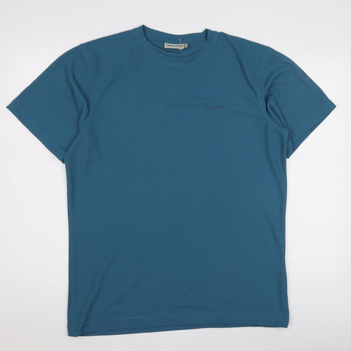 Craghoppers Blue Men's T-Shirt, Size L, Short Sleeve