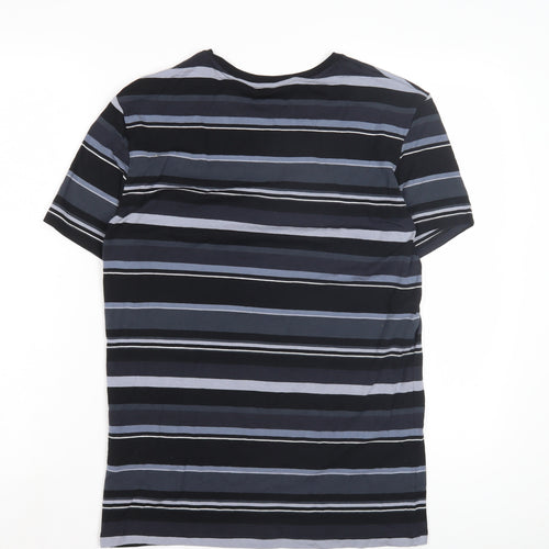 Autograph Men's Multicoloured Striped T-Shirt Medium