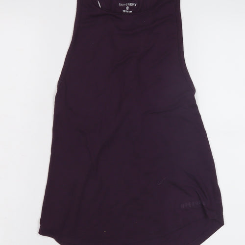 Superdry Women's Purple Tank Top UK10 Activewear