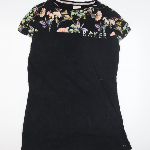 Ted Baker Women's Black Floral Nightshirt Size 12