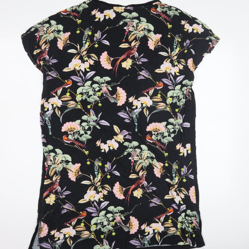 Ted Baker Women's Black Floral Nightshirt Size 12