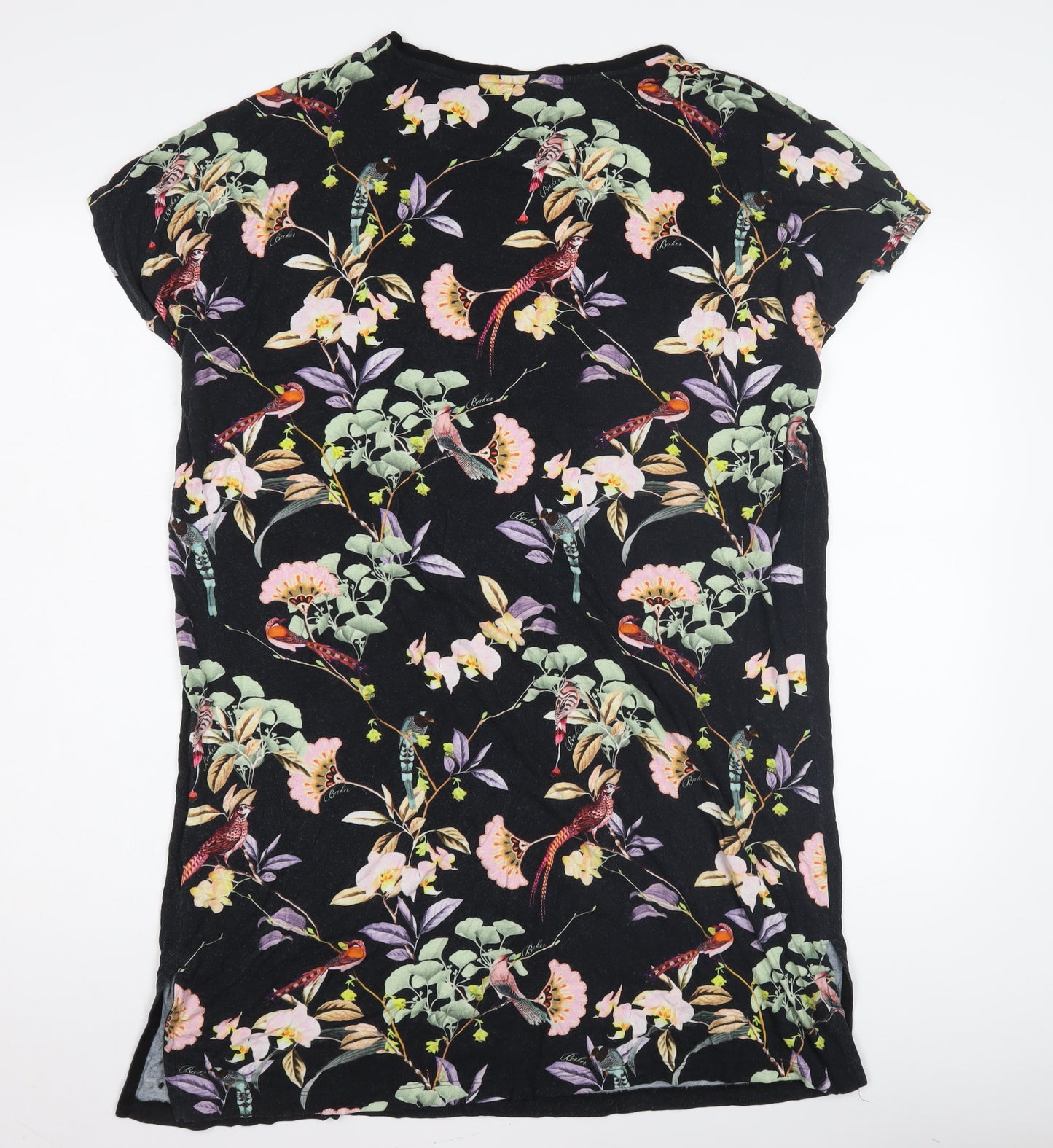 Ted Baker Women's Black Floral Nightshirt Size 12
