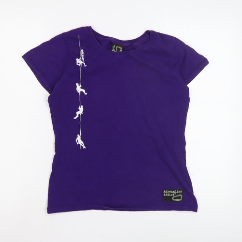 Adrenaline Addict Women's Purple T-Shirt M