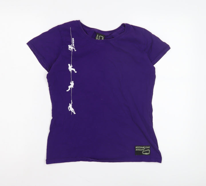 Adrenaline Addict Women's Purple T-Shirt M