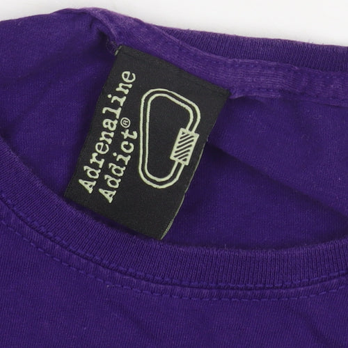 Adrenaline Addict Women's Purple T-Shirt M