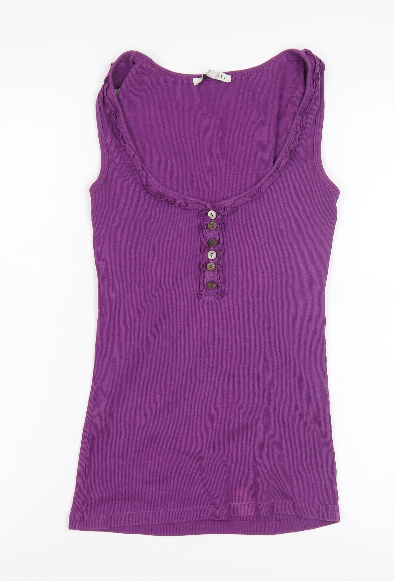 Lara Ashley Women's Purple Tank, Size 10, Scoop Neck