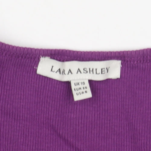 Lara Ashley Women's Purple Tank, Size 10, Scoop Neck