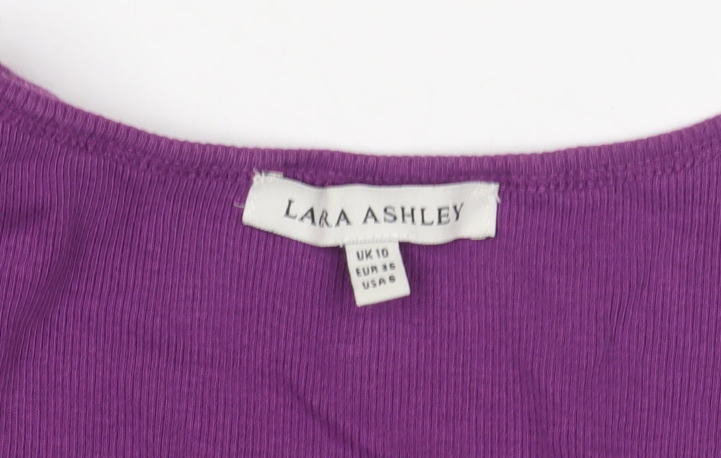 Lara Ashley Women's Purple Tank, Size 10, Scoop Neck