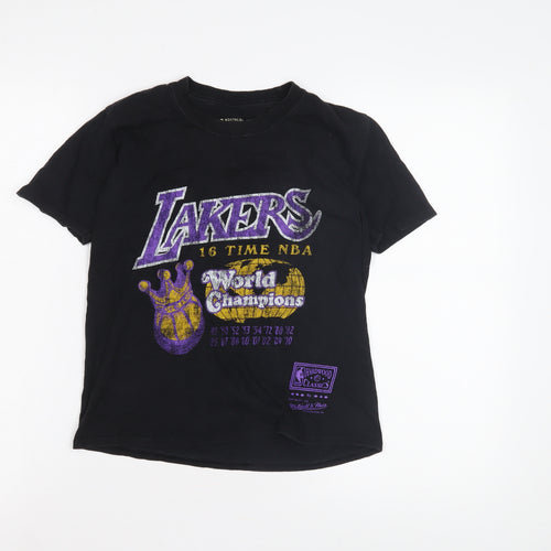 Mitchell & Ness Boys Black XS Graphic NBA T-Shirt
