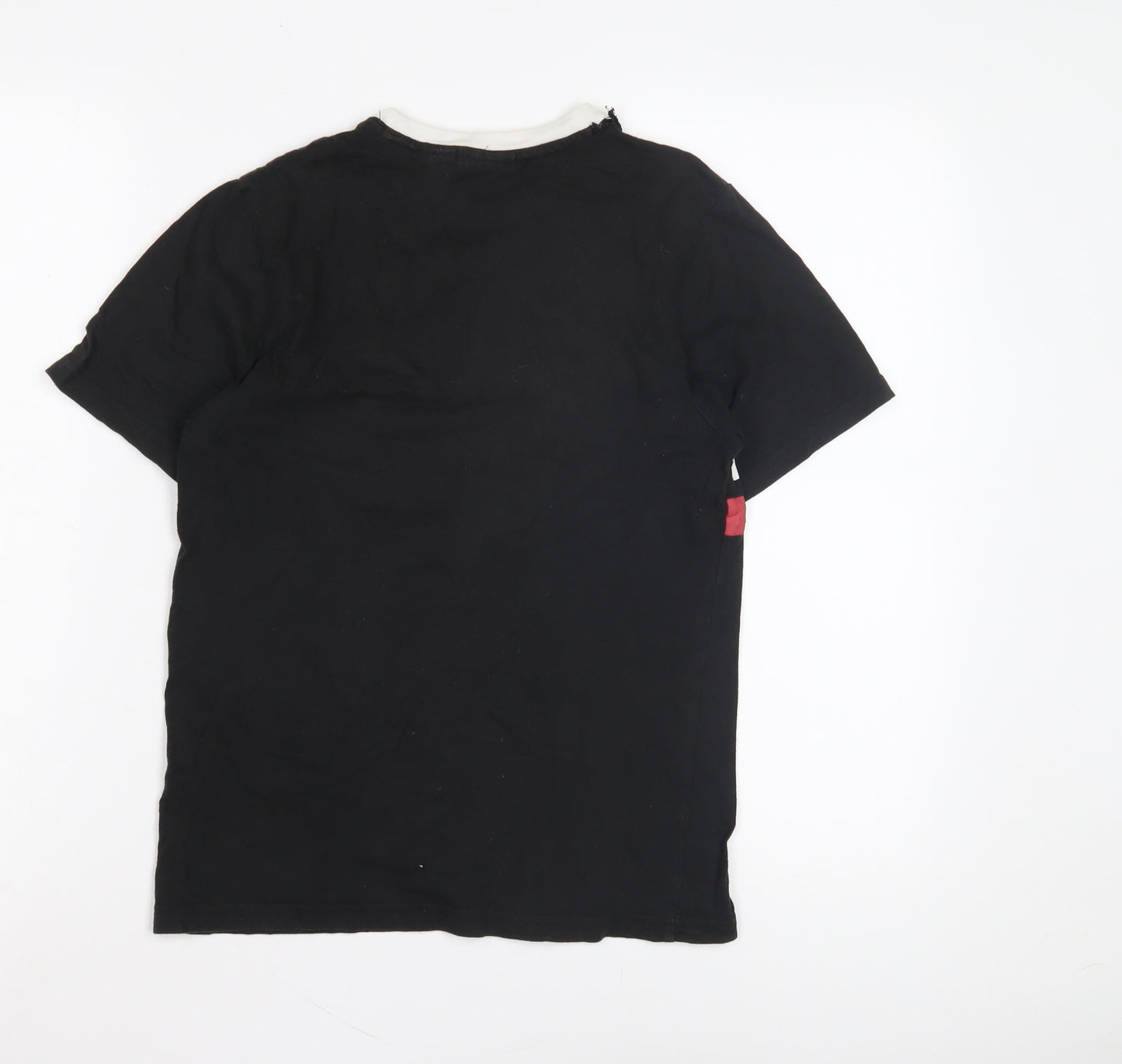 Vans Men's Black Graphic Print T-Shirt, Size M, Crew Neck