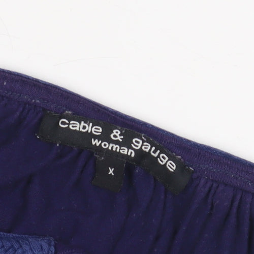 Cable & Gauge Women's Blue Tunic, Size S