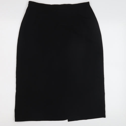 Kass Women's Black Midi Pencil Skirt - Size 14