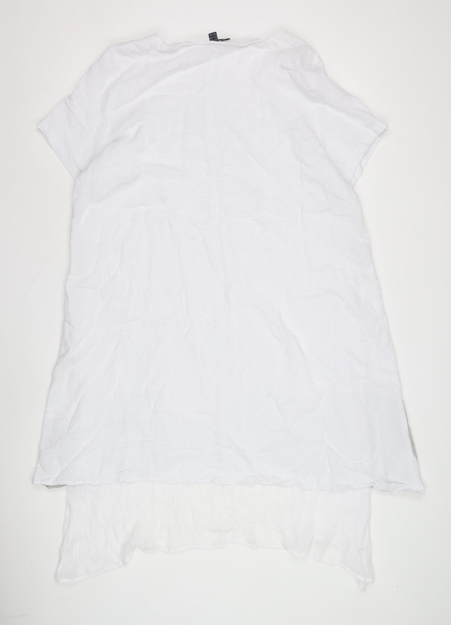 Saloos Women's White Short Sleeve Shift Dress Size 20
